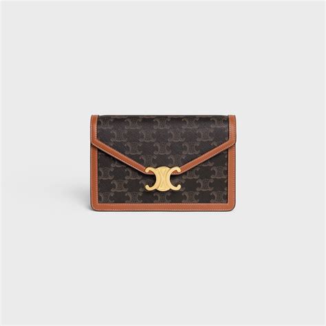 wallet on chain margo celine|Celine triomphe canvas wallet.